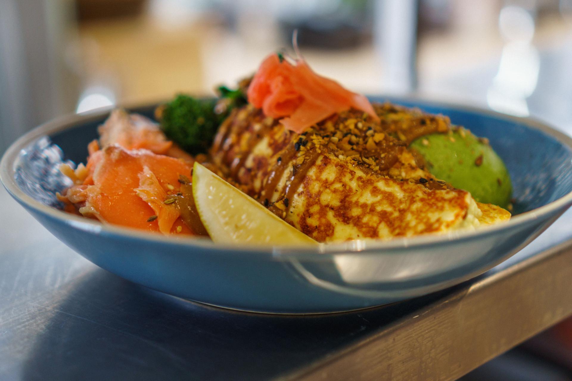 Beautiful cafe dish at Caterpillar Cafe